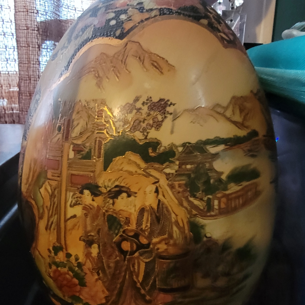 Decorative Asian-Inspired Vase